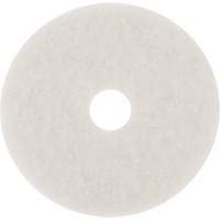 Floor Pad, 10", Buffing/Cleaning/Polish, White Brunswick Fyr & Safety
