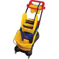 Multifunctional Mop Trolley, Down Press, 9.5 US Gal.(38 Quart), Yellow JN502 | Brunswick Fyr & Safety
