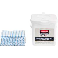 Seau de chargement pour chiffons microfibres, Blanc Brunswick Fyr & Safety