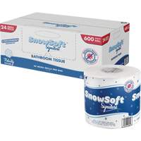 Snow Soft™ Premium Toilet Paper, 2 Ply, 600 Sheets/Roll, 145' Length, White JO164 | Brunswick Fyr & Safety