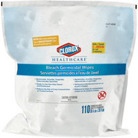Healthcare&reg; Disinfecting Bleach Wipes Refill, 110 Count Brunswick Fyr & Safety