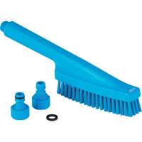 Waterfed Hand Brush, Stiff Bristles, 13" Long, Blue Brunswick Fyr & Safety