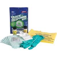 Hazwik&reg; Quick Response Spill Kit for Chemical Spills, Hazmat, Bag, 0.33 US gal. Absorbancy Brunswick Fyr & Safety