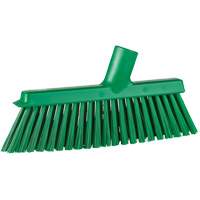 Balai biseaut&eacute; avec pas de vis inclin&eacute;, Crins Moyen, 10", Polyester, Vert Brunswick Fyr & Safety