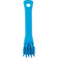 Brush with Scraping Edge, Stiff Bristles, 6" Long, Blue Brunswick Fyr & Safety