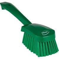 Short-Handled Washing Brush, Soft Bristles, 10-1/2" Long, Green Brunswick Fyr & Safety
