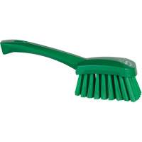 Short-Handled Washing Brush, Soft Bristles, 10-1/2" Long, Green Brunswick Fyr & Safety