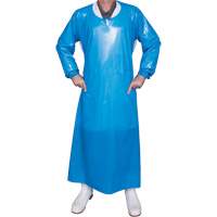 Top Dog 6 Mil. Gown, Large, Blue, Polyurethane Brunswick Fyr & Safety