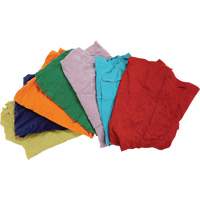 Recycled Material Wiping Rags, Cotton, Mix Colours, 25 lbs. JP783 | Brunswick Fyr & Safety