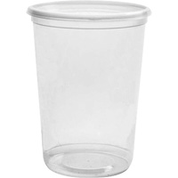 Magik 32 oz. Clear Deli Container without Lid, Plastic, Round Brunswick Fyr & Safety
