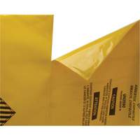 Doublures pour d&eacute;chets dangereux, Amiante, 40" lo x 26" la, 3 mils Brunswick Fyr & Safety