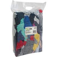 Recycled Material Wiping Rags, Cotton, Mix Colours, 10 lbs. JQ107 | Brunswick Fyr & Safety