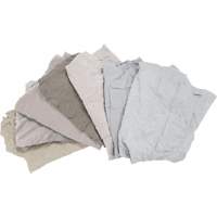 Recycled Material Wiping Rags, Cotton, White, 10 lbs. JQ110 | Brunswick Fyr & Safety