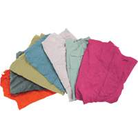 Recycled Material Wiping Rags, Terrycloth, Mix Colours, 25 lbs. JQ112 | Brunswick Fyr & Safety