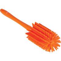 Medium Brush with Handle, Stiff Bristles, 17" Long, Orange JQ188 | Brunswick Fyr & Safety