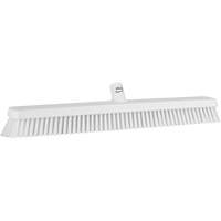 Heavy-Duty Push Broom, Fine/Stiff Bristles, 24", White Brunswick Fyr & Safety