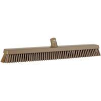 Heavy-Duty Push Broom, Fine/Stiff Bristles, 24", Brown JQ217 | Brunswick Fyr & Safety