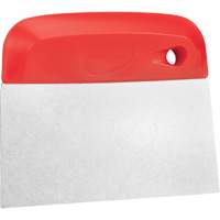 Flexible Stainless Steel Dough Cutter/Scraper, Red, 4-1/2" W x 5-3/4" L Brunswick Fyr & Safety