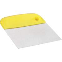 Flexible Stainless Steel Dough Cutter/Scraper, Yellow, 4-1/2" W x 5-3/4" L Brunswick Fyr & Safety