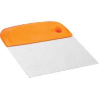 Flexible Stainless Steel Dough Cutter/Scraper, Orange, 4-1/2" W x 5-3/4" L Brunswick Fyr & Safety