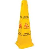 Wet Floor Safety Cone, Bilingual with Pictogram Brunswick Fyr & Safety