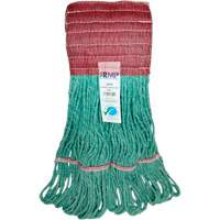 Wide-Band Mop Head, Antimicrobial/Floor Finishing/Specialty, Cotton/Rayon/Synthetic, Loop Style Brunswick Fyr & Safety