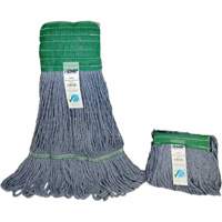 Wide-Band Mop Head, Antimicrobial/Floor Finishing/Specialty, Cotton/Rayon/Synthetic, Loop Style Brunswick Fyr & Safety