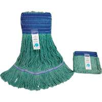 Wide-Band Mop Head, Antimicrobial/Floor Finishing/Specialty, Cotton/Rayon/Synthetic, Loop Style Brunswick Fyr & Safety
