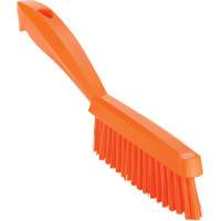 Narrow Hand Brush with Short Handle, Extra Stiff Bristles, 11-4/5" Long, Orange Brunswick Fyr & Safety