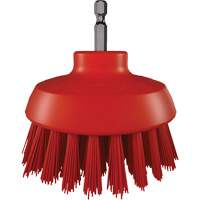 HyDrive Round Drill Brush, Extra Stiff Bristles, 3-1/10" Long, Red Brunswick Fyr & Safety