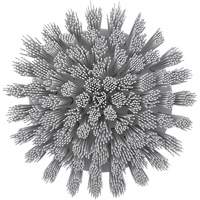 HyDrive Round Drill Brush, Extra Stiff Bristles, 3-1/10" Long, White Brunswick Fyr & Safety