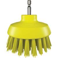 HyDrive Round Drill Brush, Extra Stiff Bristles, 3-1/10" Long, Yellow Brunswick Fyr & Safety