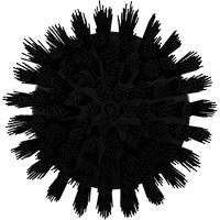 HyDrive Round Drill Brush, Extra Stiff Bristles, 3-1/10" Long, Black Brunswick Fyr & Safety