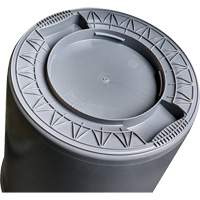 Grey Titan Garbage Container, Plastic, 20 US gal. Brunswick Fyr & Safety