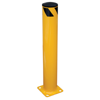 Butoir de s&eacute;curit&eacute;, Acier, 36" h x 5,5" la, Jaune Brunswick Fyr & Safety