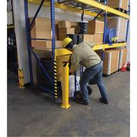 Borne, Acier, 42" h x 5-1/2" la, Jaune Brunswick Fyr & Safety