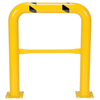 High Profile Machinery Guards, 3' W x 3.5' H, Yellow Brunswick Fyr & Safety