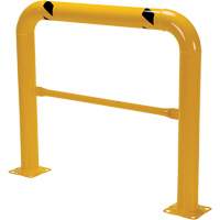 High Profile Machinery Guards, 4' W x 3.5' H, Yellow Brunswick Fyr & Safety