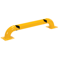 Low Profile Rack Guards, 4' W x 0.75' H, Yellow Brunswick Fyr & Safety