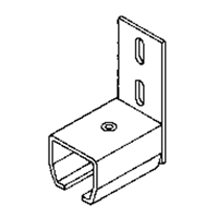 Curtain Partition Wall Mount End Connector KB011 | Brunswick Fyr & Safety