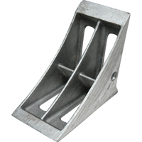 Double-Sided Aluminum Chocks, 9.5"/9-1/2" W x 6-1/2" H KH801 | Brunswick Fyr & Safety
