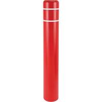 Capuchons en polyethylene pour borne de protection, 4-1/2" dia. x 64" l, Rouge Brunswick Fyr & Safety
