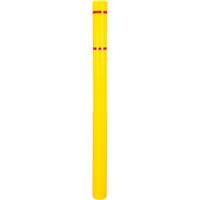Polyethylene Bollard Cover, 4-1/2" Dia. x 64" L, Red/Yellow Brunswick Fyr & Safety