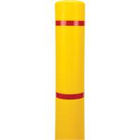 Polyethylene Bollard Cover, 4-1/2" Dia. x 64" L, Red/Yellow Brunswick Fyr & Safety