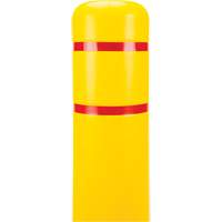 Capuchon en poly&eacute;thyl&egrave;ne pour borne de protection, 6-5/8" dia. x 60" l, Rouge/Jaune Brunswick Fyr & Safety