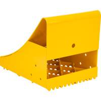 Ice Chocks, Steel, Yellow, 8-1/16" W x 10-5/8" D x 8-13/16" H Brunswick Fyr & Safety