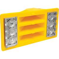 Wheel Chocks with Aluminum Tread, Polyurethane, Safety Yellow, 11-1/4" W x 21" D x 12-1/4" H Brunswick Fyr & Safety