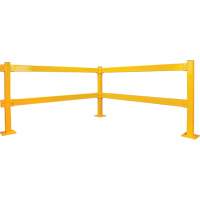 Garde-corps Lift-Out, Acier, 3' lo x 4" h, Jaune s&eacute;curit&eacute; OSHA Brunswick Fyr & Safety