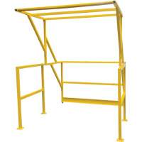 Mezzanine Safety Gate, 70" L x 77" H, 78" Raised, Yellow Brunswick Fyr & Safety