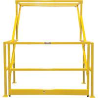 Mezzanine Safety Gate, 70" L x 77" H, 78" Raised, Yellow Brunswick Fyr & Safety